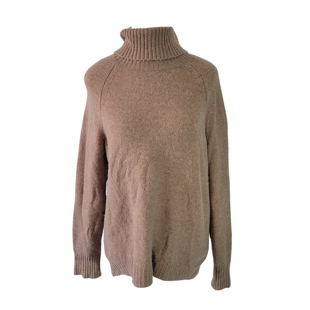 J. Crew Size XS Turtleneck sweater in supersoft yarn Tan Cozy Warm Wool Blend‎